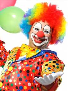 6pcs/Set Circus Party Costume Props, Clown Costume Accessories Including Clown Mask, Bow Tie, Sponge Nose, Shoe Cover, Clown Wig, Performance Props - متعدد الألوان - مشاهدة 5