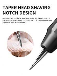 HYUNDAI Handheld Poultry Plucker, Portable Feather Remover For Chicken, Duck, Goose, Turkey, Heavy Duty Stainless Steel Automatic Depilator