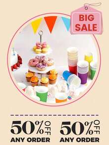 10/20/50/100pcs Vibrant Multicolored Paper Cups - Perfect For Hot & Cold Drinks, Ideal For Weddings, Picnics, BBQs, Travel & Events, Uncoated Party Supplies, Bbq Party Supplies ,Vibrant Party Cups,Reusable Party Supplies, Pink - Home Party Supplies For Cold Drink Coffee Festival Celebration - Multicolor - View 2