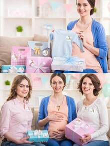 80pcs Gender Reveal Stickers For Boy Or Girl - A Set Of 80 Beautifully Designed Labels Suitable For Baby Shower And Gender Reveal Parties - Multicolor - View 5