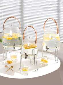 1 件冷水壶、水果茶壶、冰水分配器、家用水/饮料容器、带水龙头的果汁分配器、大容量冰箱