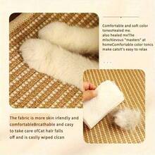 APPKER 1pc Large Cat Claw Bed - Durable Linen Casual Chair With Adjustable Straps, Pre-Installed For Medium Dogs And Indoor Cats, Relaxing Furniture For Climbing, Resting And Playing, Cat Bed, Claw Care Tool