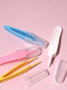 4件套新生儿清洁镊子、耳部清洁夹套装、婴儿吸耳器，用于清除鼻涕、清洁耳道和耳垢。婴儿护理工具。适用于新生儿和婴幼儿。