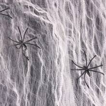 1pc Colorful Spider Web Stretch Super Elastic Spider Cotton Web Fake Spider Halloween Decoration