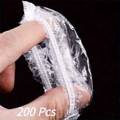 100 piezas Cubiertas de oído desechables, protectores de oído impermeables, adecuados para peluquerías, herramientas de tinte para el cabello, protección de oído, cubiertas de oído para ducha de belleza, cubiertas de oído ajustables en tamaño