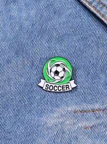 1 件足球徽章胸针，背包装饰配件，西装，服装办公室配件衬衫夹克珠宝圣诞节万圣节别针，秋冬配饰，适合青少年、青年、男士、休闲、户外、运动、度假、毕业礼物、生日、日常穿着衣服别针有趣可爱的教师礼物 - 查看 4