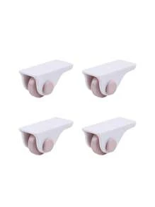 4pcs Casters For Storage Boxes, Adhesive Wheels For Bottom Of Storage Containers, Unidirectional Household Small Wheels For Storage Boxes