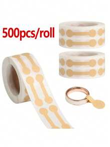 500-100pcs/Set Jewelry Price Tags Stickers, Square Label Pricing Self-Adhesive Blank Tags For Rings, Necklaces, Earrings Price Identification Rectangular Labels, Suitable For Easter, Halloween, Christmas, Thanksgiving, Mother's Day