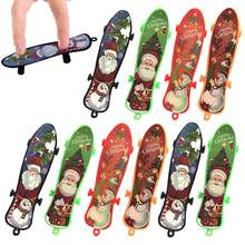 2/5/10/15/20/25/30/60Pcs Christmas Finger Skateboards For Kids ,Christmas Party Gift Favors,Mini Skateboards Novelty Fingerboard Decorations Fingertips Movement Finger Gift,Gifts For Kids Children Finger Skater