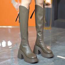 Women Mid-Calf Boots - 黑色升級版長款 - 查看 4
