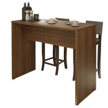 Isla Barra Comedor Desayunador Antecomedor Madesa 120cm Marrón - Marrón - Ver 2