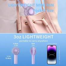 [Buy 1 Get 1 Free]Desktop Fan, Portable Handheld Fan, USB Rechargeable Silent Fan, Multi-Purpose Three-Speed Handheld Fan, Summer Cooling Supplies, Portable For Home Office And Outdoor Travel,Home Office Car Indoor And Outdoor Fan, Summer Silent Shaking Head Office Fan