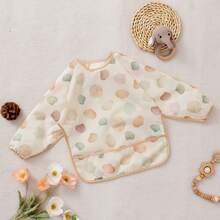 1pc Waterproof Baby Bib, Smock Style Bib, Machine Washable Long Sleeve Bib, Suitable For Self-Weaning Babies, Toddler Bibs - Multicolor - View 5
