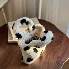 Women Tote Bags - 白底黑點 - 查看 5