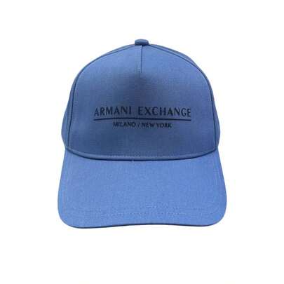  Gorra Armani Exchange Azul Estilo Ajustable De Uso Diario Para Hombre   Letras    Casual    Algodón    Ninguno    anti-UV    gorra  verano