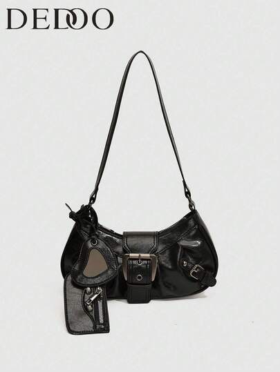 Dedoo 2024年热门美亚德风格复古热辣女孩Y2K豹纹单肩包圣诞礼物