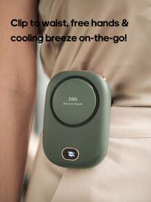 kinscoter 1PC Rechargeable 2000mAh Mini Portable Fan Camping Beach Travel Accessories Back To School Outdoor Summer Air Cooler Handheld Neck Fan Personal Waist Ventiladores Recargables Fan