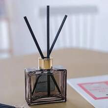 50pcs Rattan Reed Diffuser Sticks, Suitable For Home, Office, Hotel Spa, Essential Oil Fragrance Diffuser Reeds, 20cm X 3mm (Natural Color, Black)