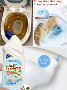 500ml Toilet Cleaner, Bathroom Cleaning Liquid, Removes Stains And Odors, Effectively Cleans Bathroom Hygiene, Keeps Toilet Clean, Household Essential.