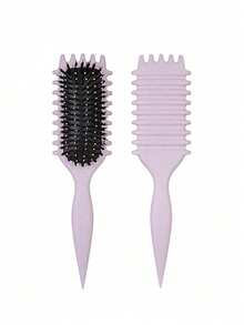 One Piece Curling Brush, Curling Comb With Tooth, Shapes And Defines Curls, Suitable For Men And Women, Reduces Pulling And Curl Separation, Designed By Candy Brush Beauty & Health Beauty Tools Hair Tools Combs Brushes Hair Brushes Things To Use On The Head School Supplies Combs Curling Combs Pretty Combs,Back To School,Travel Holiday Essentials,Hair Accessories For Women - Multicolor - View 18