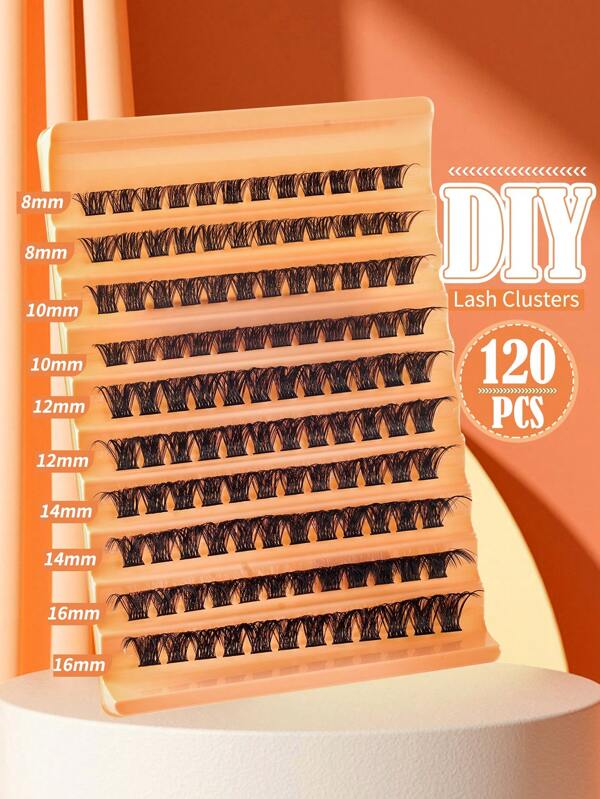 10 Rows Mixed False Eyelashes, Curly 3D Thick Split Volume Lashes