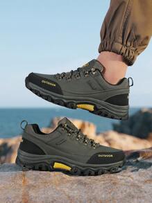 2025 New Brand Couples Outdoor Leather Hiking Shoes, Men & Women's Mountain Sports Shoes, Trekking Camping Hiking Climbing Thick Sole Boots
