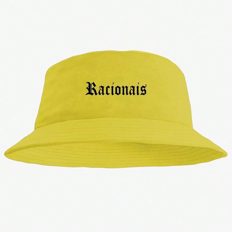 Chapéu Bucket Hat Unissex Barato Estampado Racionais- Lançamento - Amarelo - Visão 1