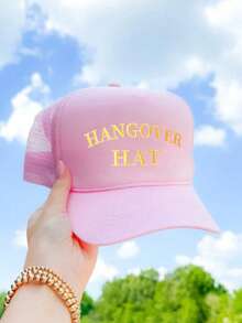 1pc Women's Outdoor Embroidered "SAVE WATER DRINK MARGS" Adjustable Drawstring Baseball Mesh Cap, Suitable For Spring/Autumn Travel, Fashionable & Versatile Sun Protection Hat, Unisex Y2K Style Cap - Baseball Cap - View 20