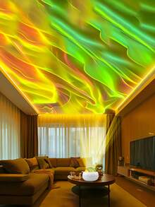 1 Stück Aurora Borealis Sternenhimmel Projektionslampe, 16 Farbmodi romantisches Tanzlicht, erstelle deine eigene Bühne, Schlafzimmer, Party, Geburtstag, Festival Geschenk mit bunter Aurora Borealis, traumhafte Schönheit, geeignet für alle Anlässe