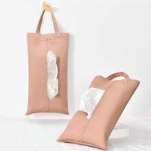 Hanging Car Tissue Box, Cute Minimalist Car Tissue Holder, Car Tissue Dispenser, Tissue Paper Storage Bag, Tissue Paper Rack, Rolled Paper Bag, Outdoor Tissue Box, Multi-Functional Paper Rack, Fashionable Convenient Storage - Multicolor - View 13