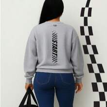 SUDADERA DAMA urbana,comoda ,cars  Letras    Casual    Suave    Ninguno    sudadera  Deportivo  Casa  Diario  Jardín    todas - Gris - Ver 2