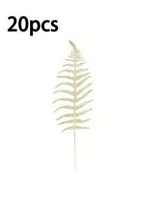 20 piezas/10 piezas Hojas brillantes, hojas tropicales artificiales, hojas de árbol de Navidad con brillo, adornos con brillo para DIY en tallos de ramos, decoración de coronas, hermosas flores artificiales para decoración de árbol de Navidad, decoración del hogar, relleno de escritorio de oficina, Acción de Gracias, decoraciones navideñas, decoración de mesa, DIY coronas, decoración de regalo navideño, suministros para fiestas navideñas, decoración de habitación