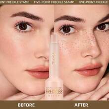 Caneta de Sardas Realista, Cor Natural, À Prova d'Água, Fácil de Aplicar, Caneta de Maquiagem de Sardas para Rosto, Maquiagem de Sardas e Pintas