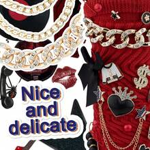 85 piezas Juego de dijes para cajón desordenado, dijes negros y rojos, calcetines de mujer, broches y alfileres, decoraciones para zapatos con lazos, kit de bricolaje para zapatillas, con cadenas de perlas falsas y rhinestones, zapatos, selecciones de primavera y verano, regalos para damas de honor, decoración de habitación, decoración de dormitorio, playa, viaje, para hombres, para mujeres, vacaciones, cosas lindas, estante para zapatos, ahorrador de almacenamiento, al aire libre, jardín, artículo esencial de viaje, portátil, artículo esencial de playa, temporada de graduación, ceremonia de graduación, regalo de graduación, presente de graduación, felicitaciones graduado, valedictorian, terminar la escuela, fiesta de graduación - Negro+Rojo - Ver 9