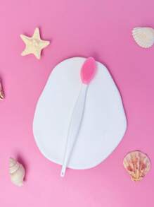 Juego de 4 piezas de cepillos faciales de silicona multifuncionales, cepillo facial exfoliante de doble cabeza de silicona, cepillo de doble cara, cepillo facial reutilizable, cepillo facial manual, adecuado para el cuidado y el masaje facial, cepillo exfoliante de silicona manual para eliminar los residuos de maquillaje, los puntos negros, el masaje facial y la limpieza profunda de la piel