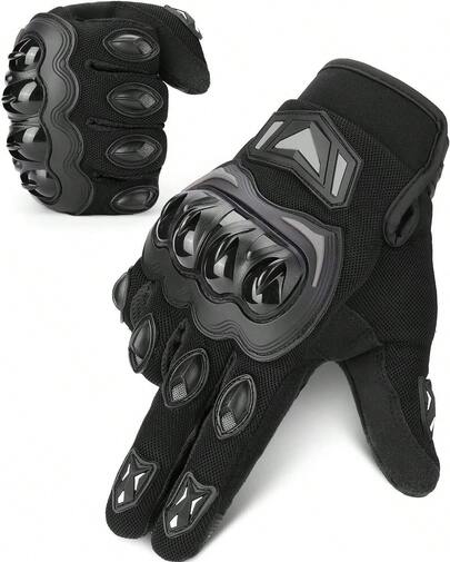 Motorcycle Gloves For Men And Women Full Finger Touchscreen Motorbike Gloves For BMX ATV MTB Riding Road Racing Cycling Climbing Motocross