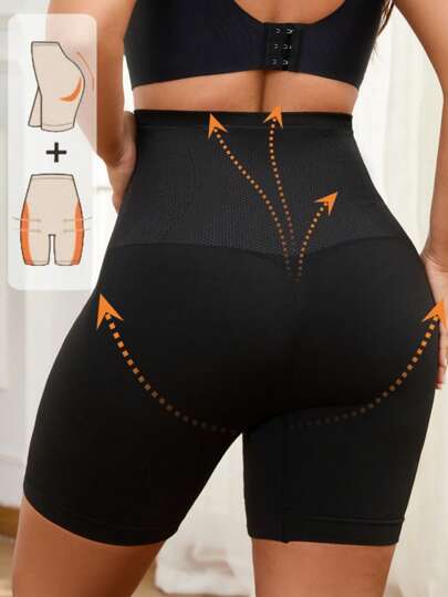 1 szt. Damskie bezszwowe spodenki sportowe do biegania, modelujące sylwetkę, w dużych rozmiarach, do codziennego noszenia, do fitnessu