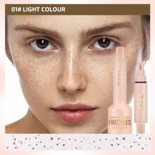 Caneta de Sardas Realista, Cor Natural, À Prova d'Água, Fácil de Aplicar, Caneta de Maquiagem de Sardas para Rosto, Maquiagem de Sardas e Pintas