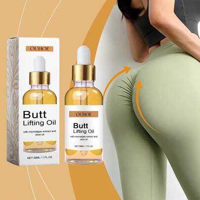 [Local Warehouse Delivery]1pc Buttocks Skin Care Oil, Buttocks Care Nourishes The Skin, Firming And Elasticity Moisturizing Body Lifting Massage Oil