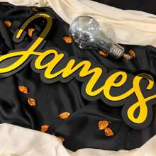 Custom Acrylic Name Sign Choose Your Font - Living Room Decor, Party Decoration, Baby Name Sign, Nursery Decor, Mirror Gold Sign