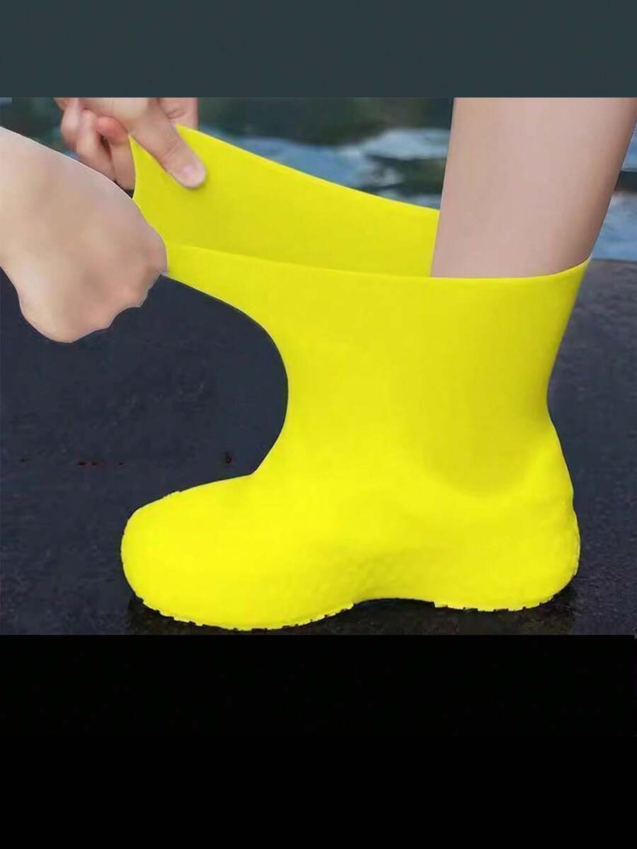 1 Pair/2 Pairs/3 Pairs Unisex Waterproof Shoe Covers, Anti-Slip Thick Durable Rain Boots Overshoes For Rainy Days Insulation, Galentines, Puppy, Carnival