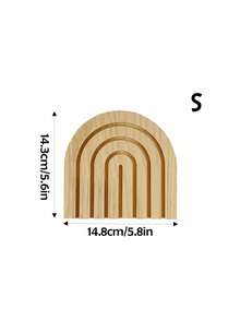 1/2pcs Wood Rainbow Arch,Modern Boho Room Decor For Wall Shelf,Wall Shelf Ornament Dresser Ornament, Aesthetic Boho Wooden Rainbow Arches Home Decor, Shelf Decor Table Decor Dresser Decor Mantle Countertop Decorations, For Living Room, Bedroom, Kitchen, Coffee Bar - Multicolor - View 9