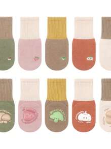 1 Pair Cartoon Anti-Slip Baby Socks For 0-5 Years Old