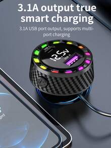 3.1A Multi-Function Car Charger With 3-In-1 Charging Cable