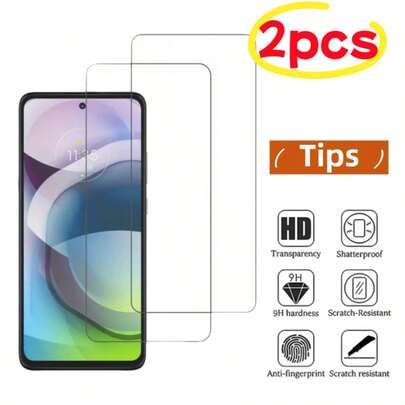 2 piezas Protector de pantalla de vidrio templado ultra claro, antiarañazos, antihuellas, antiroturas, transparente, bordes lisos, cobertura completa, fácil instalación, alta claridad, sin burbujas, resistente a arañazos, a prueba de roturas, protección esencial de pantalla para uso diario, oficina, regalo para cumpleaños/Pascua/Día de los Presidentes/Navidad, familia/amigos/novio/novia, accesorios para teléfono