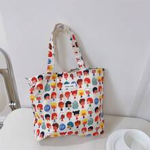 Women Tote Bags - 手繪塗鴉花 - 查看 2