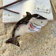 Premium Elegant Large Claw Hair Clip With Faux Pearl Tassel, Girl's Cute Ocean Style Series Barrette Hair Accessory, Bow Hair Clip For Princess Style Hair Clips Hair Jaw Clip Hair Clamps Hair Clutch Hair Catcher Clip