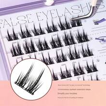 Dorolab Lashes, Dorolab Eyelashes, Dorolab Glue Free Eyelashes, Dorolab Reusable Glue-Free False Eyelashes, Magnetic Lashes With Clamp, Fake Eyelashes No Glue Or Eyeliner Clusters Waterproof (B) - D - 查看 7
