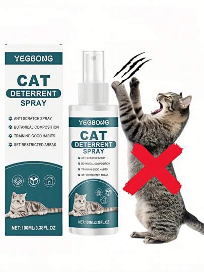 1/2 st kattavvisande spray, repskyddande spray för möbler, kattavskräckande spray. Lämplig för inomhus- och utomhusmöbler, förhindrar att katter klöser, gräver och biter. - Kattavvisande spray, avvisar katter - Repskyddande spray för möbler