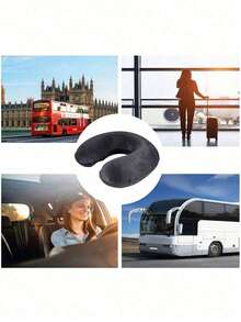 Ergonomic U-Shaped Travel Neck Pillow, Suitable For Adults, Extremely Comfortable Travel Neck Pillow, Ergonomic U-Shaped Design Provides Neck Support, Allowing You To Relax During Your Journey - Soft & Breathable, Adjustable Design For Ultimate Comfort, Essential Travel & Vacation Neck Pillow